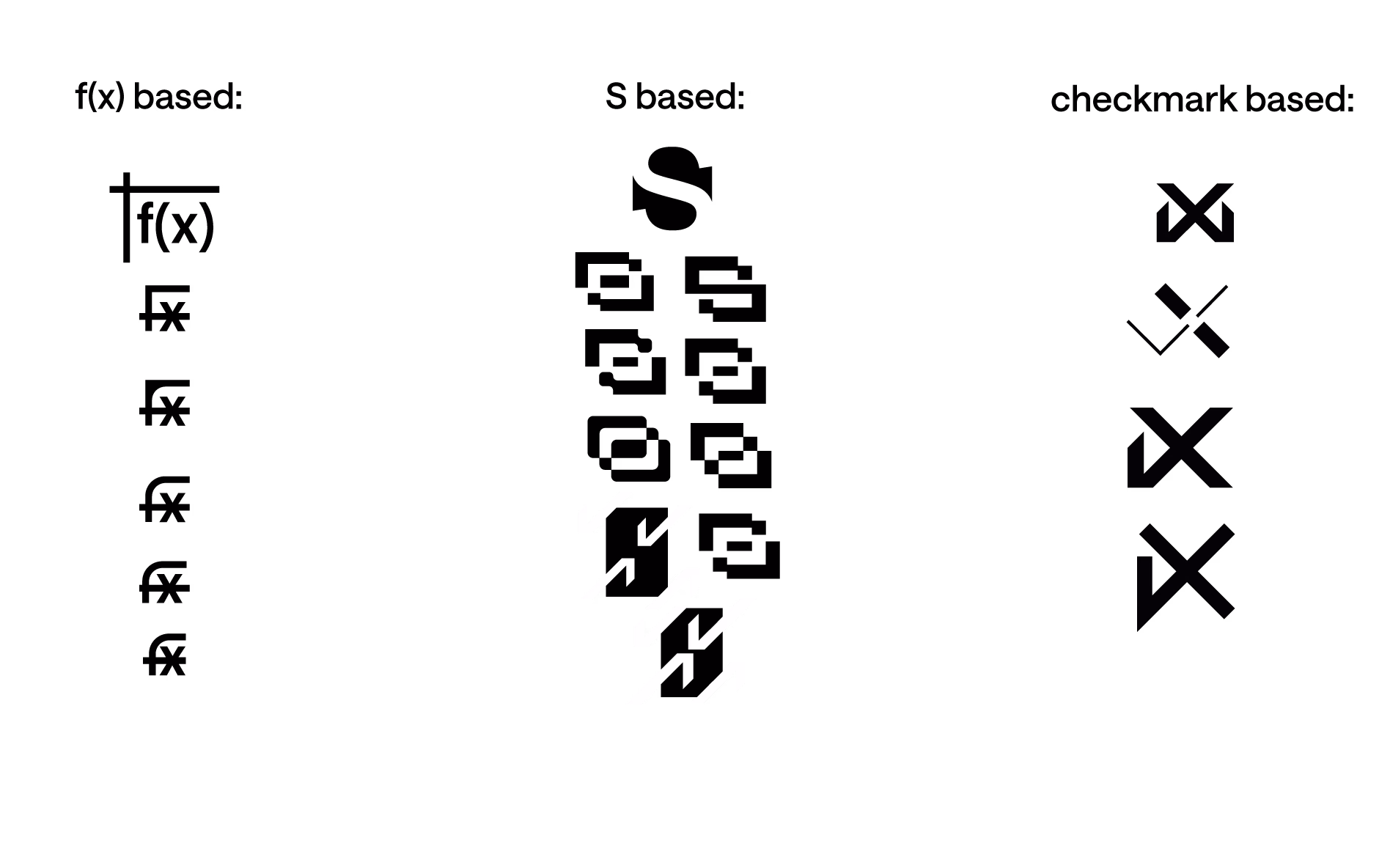 Early SheetSolved logo explorations