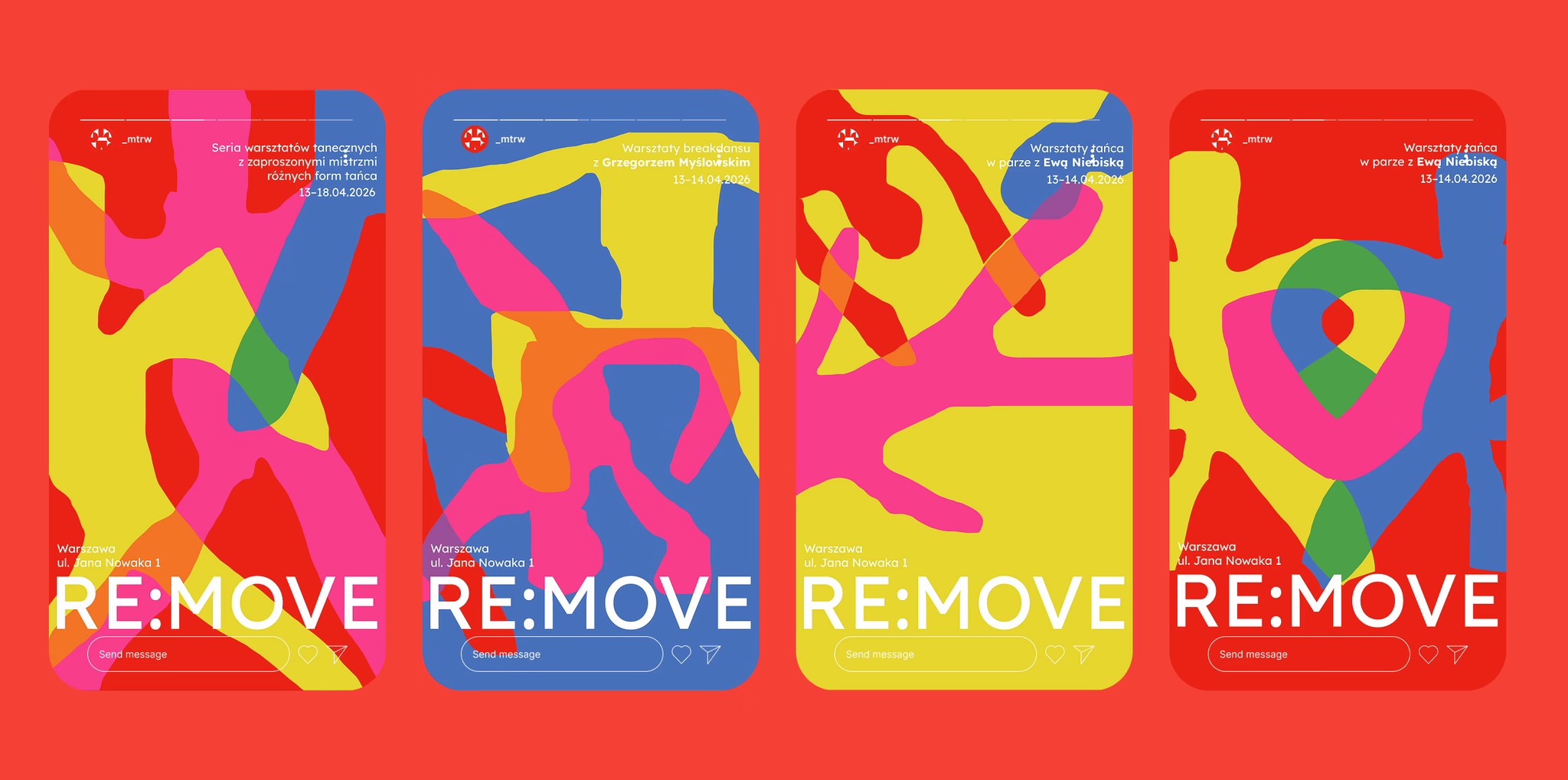 Poster series in colour