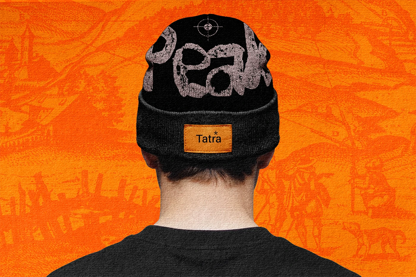 Peak beanie apparel mockup